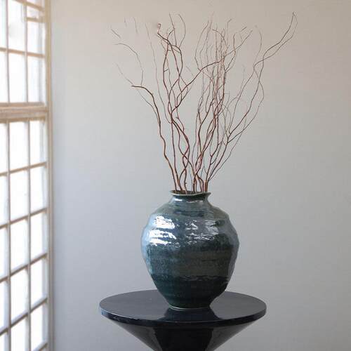 Wabi-Sabi风格新中国风大肚客厅电视柜咖啡桌入口样板房B&B创意釉