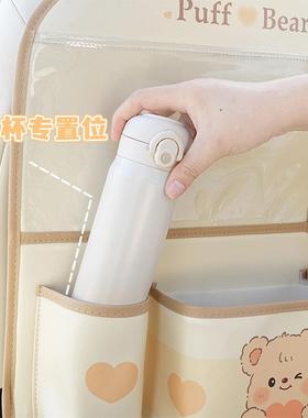 汽车防踢垫后载排车座椅后背收物纳袋儿童储物椅XXN挂袋背置架防
