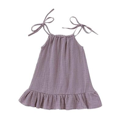 Summer Toddler Baby Girl Sleeveless Ruffles Dress Sarafan Ki