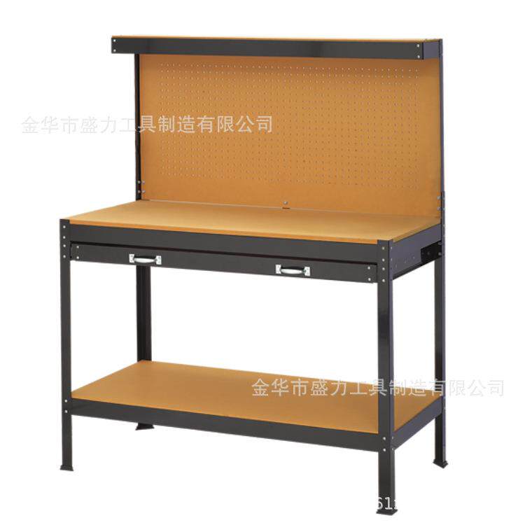 供应双抽屉工作台,工作桌,置物架工业风收纳多功能结实重型承重
