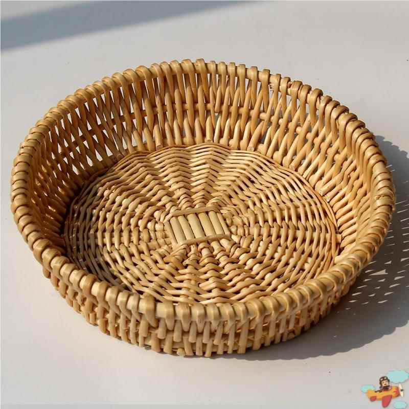 高粱杆馒头筐饺子盖帘柳编家用厨房馍筐装包子收纳筐竹篮天然手工
