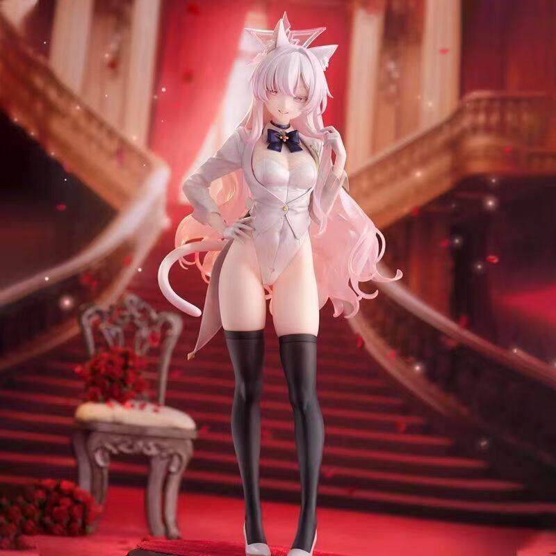 美少女碧蓝档案猫耳怪盗清澄晶手模型站姿机箱摆件玩具礼物可爱