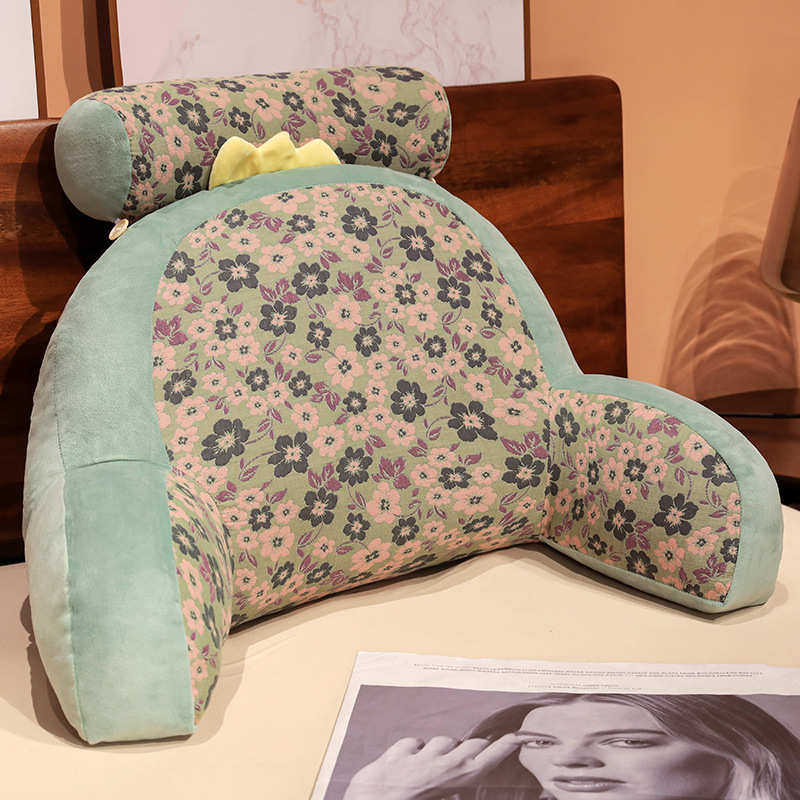夏季床头靠背垫家居花布三层纱靠垫腰枕床上玩手机看书椅子靠抱枕,居家布艺,靠垫/抱枕,淘宝优惠券,粉丝福利购,淘宝优惠卷