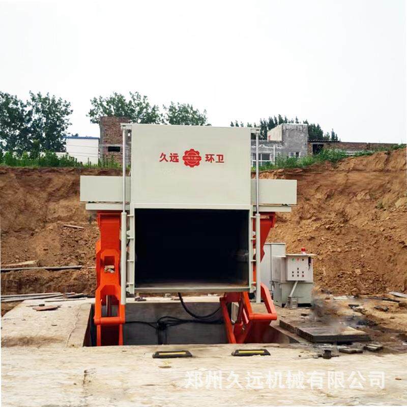 社区地埋式水平压缩垃圾站生活垃圾压缩设备垃圾中转站压缩设备