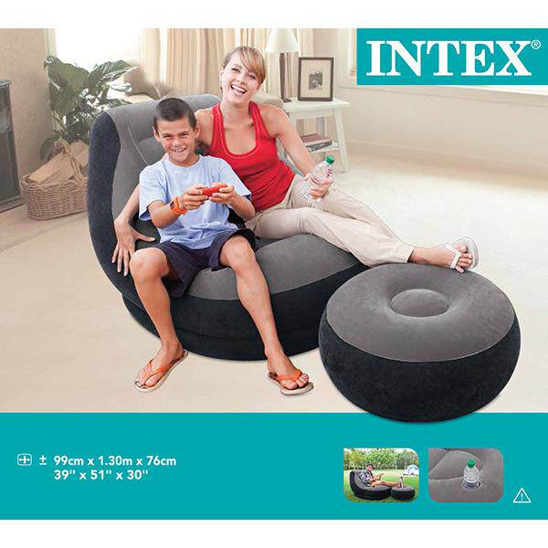 INTEX6沙8564充气懒人榻榻米沙68564发椅发可闲折叠户外休沙发床