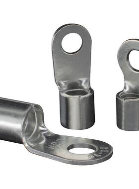 CJH端头RNB/1.25-5SL紫铜0.7厚100个冷压圆0形裸铜耳鼻线接线端子