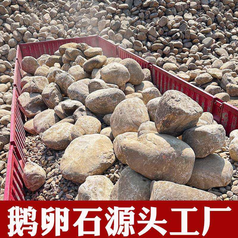 大型鹅卵石溪流石天然原石大石头水冲石野山石驳岸石河石厂家直批