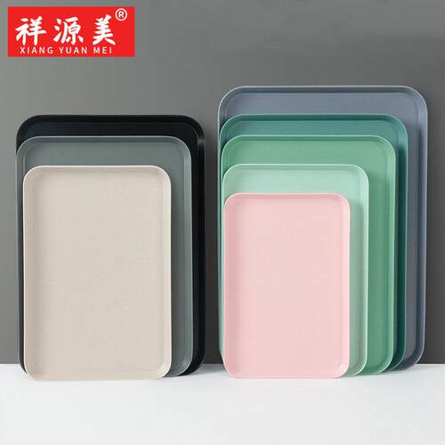 密胺餐具托盘长方形厨房沥水茶水接水盘塑料茶盘面包盘子餐盘商用