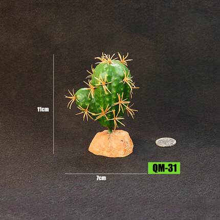 宠物蜥蜴仿真植物装饰摆件生态绿植爬虫饲养箱陆龟守宫爬宠箱造景