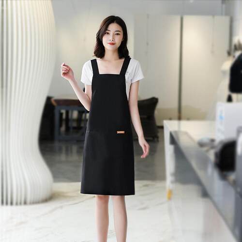 围裙包邮厨房防水防油可爱工作服韩版时尚家用围腰男女定制印LOGO