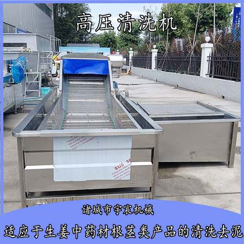 姜不辣高压喷淋清洗机生姜大姜高压清洗机商用小黄姜姜芽清洗设备