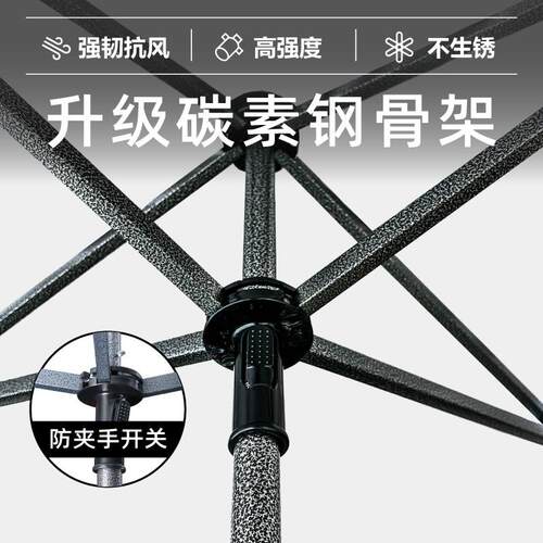 遮ZJ-XF-A1阳伞大型户摆摊用伞折叠室外庭院伞广告伞斜大面外防商