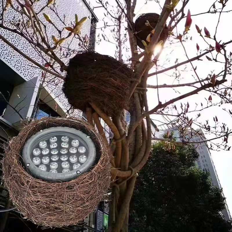 LED户外鸟巢灯仿真鸟窝灯景观园林照树灯园林亮化灯射树灯投光灯