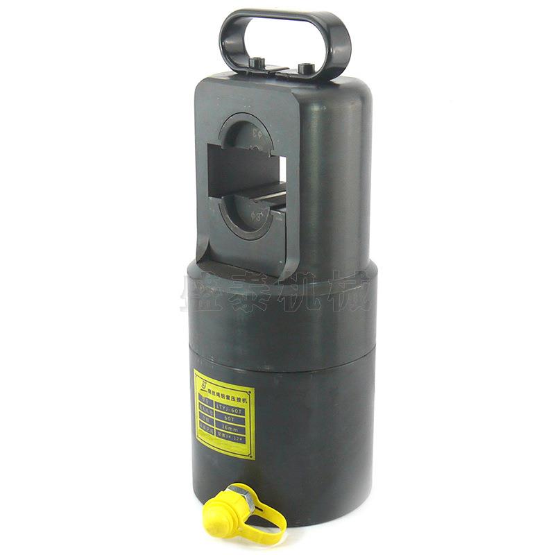 椭钢丝绳字铝套压锁扣机 60T液压钢丝绳装压ST-60套机八形圆铝套