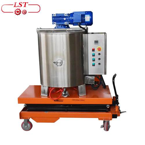 成都全自动巧克力供料系统可移动式保温缸50L-5T厂家直