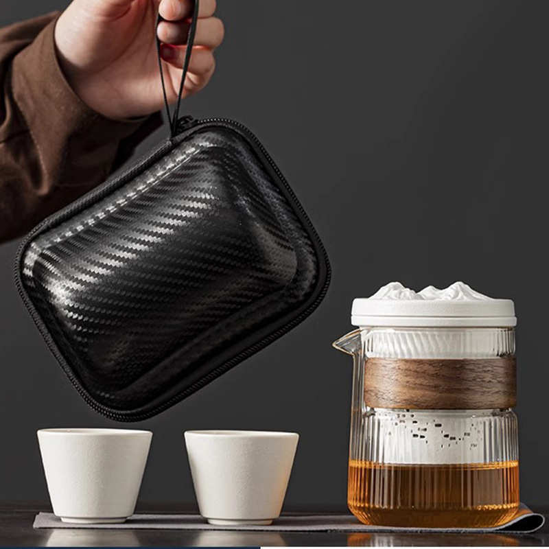 厂家旅行茶具套装一壶二杯功夫茶具户外旅游便携式快客茶杯泡茶