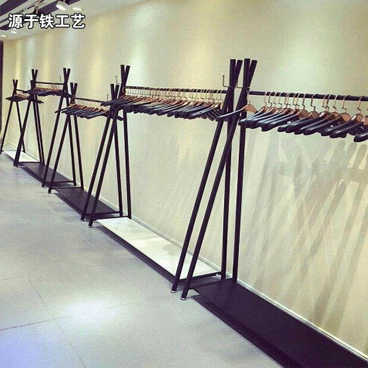工业风服装店展示架落地挂衣架童装店铺陈列架货架女装衣服架子