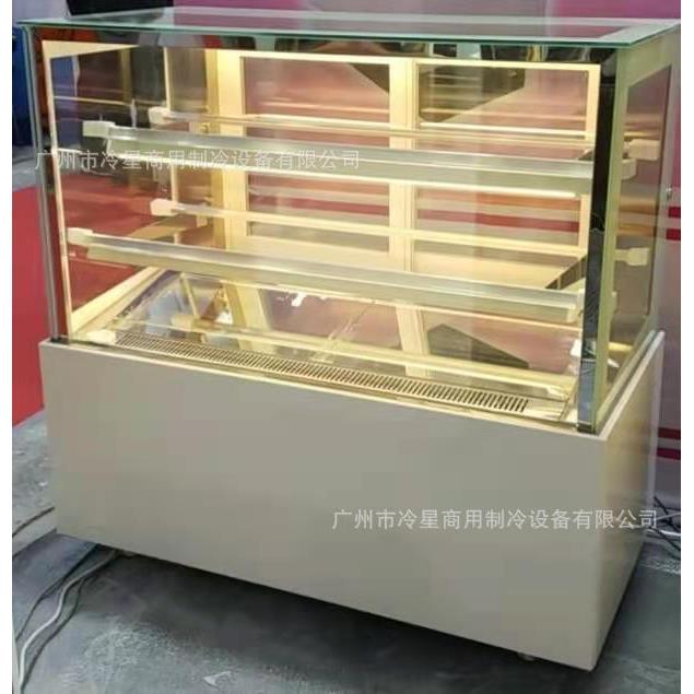 白色直角蛋糕冷藏柜饮料水果保鲜展示柜西点甜品慕斯商用风冷冰柜