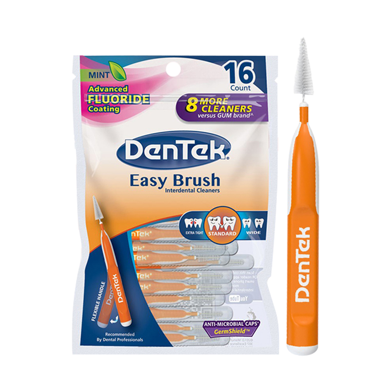 美国进口 dentek德泰克正畸牙缝刷牙间刷16支装 隐形牙套牙龈萎缩