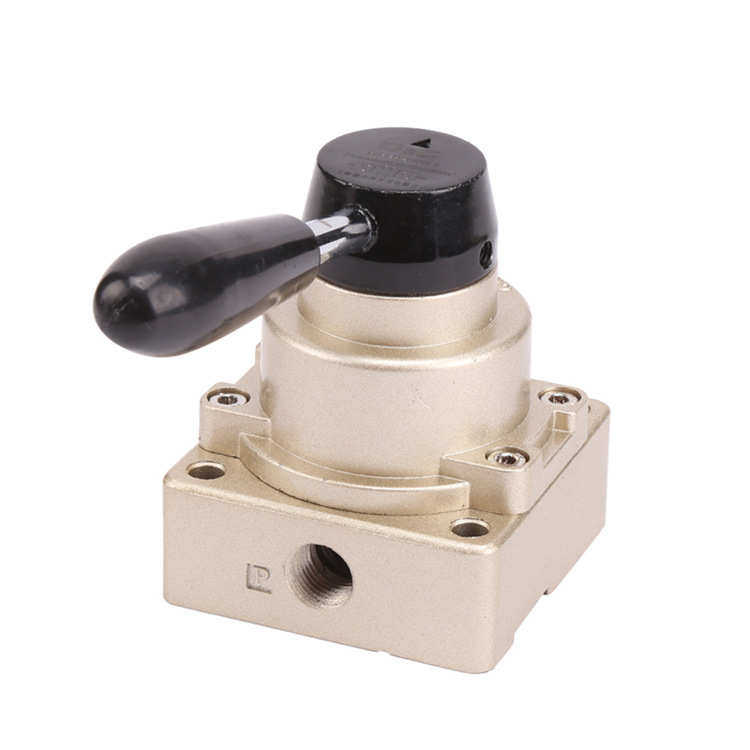 山耐斯型气动元件手动阀HV200B/D方向阀换向阀手转阀底部带消