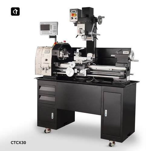 呲铁新品移动铣CTCX30多功能机床车钻铣三合一机床铣床教学机床