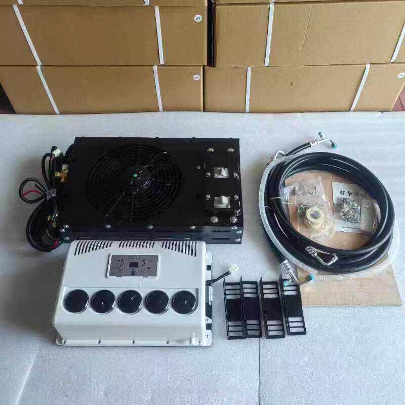 房车用底置隐藏驻车空调24V12V依维柯大通V80改装车载制冷电空调