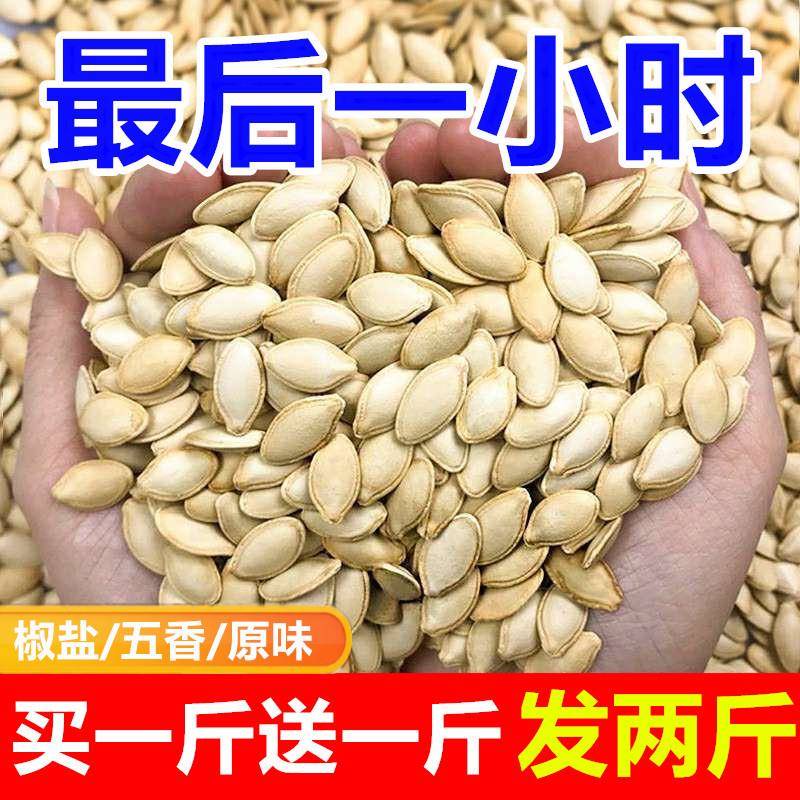新货原味南瓜现子椒盐味大颗粒纸皮瓜子南炒干果零食