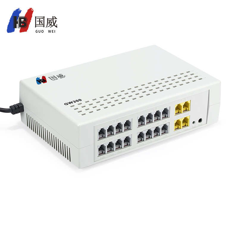 國威程控電話交換機(jī)GW300酒店內(nèi)部分線器 4外線16分級(jí)ippbx交換機(jī)