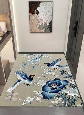 高入户门门中式地垫可裁NEM剪端入户关玄脚垫防滑地毯门垫进门口