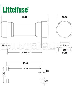 0606040.UXTHP 进口力特保险丝 40A/500VP 10*32mm熔断器保险管