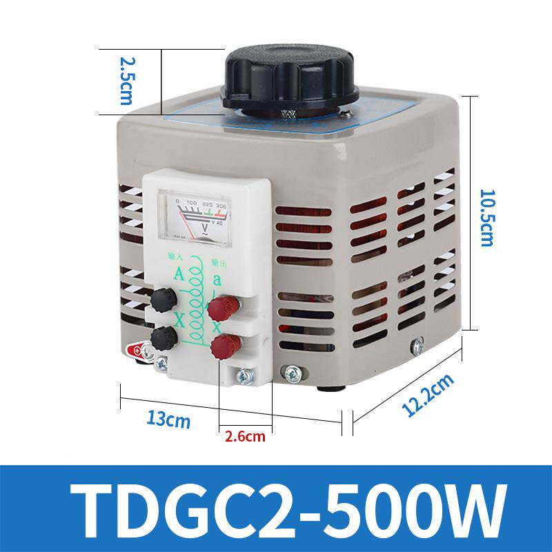 500W-5000W调压器220V单相TDGC2家用接触式调压器0-250V