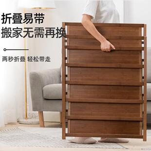 免安装鞋柜家用门口简约现代外楼道门外折叠多层宿舍楠竹鞋架防尘