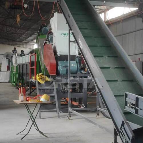 PA66气囊袋废塑料利用处置机，废旧气囊分离破碎清洗设备