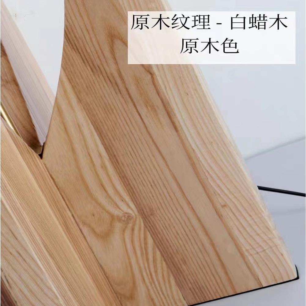 新中式实木灯饰落地灯酒店民宿卧室客厅沙发床边禅意实木立式台灯