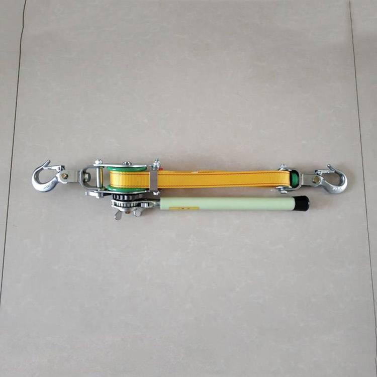 带电作业绝缘紧线器导线飞轮收紧器防跳线拉线器