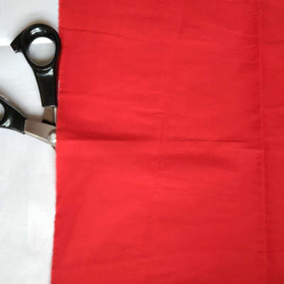 整卷舞台批婚庆绸布幕布大红发红百米喜事彩带花大吊顶揭红绸布料