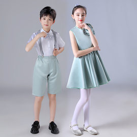 六一儿童合唱服装演出服男女童，礼服中小学生表演朗诵纱裙大合唱团