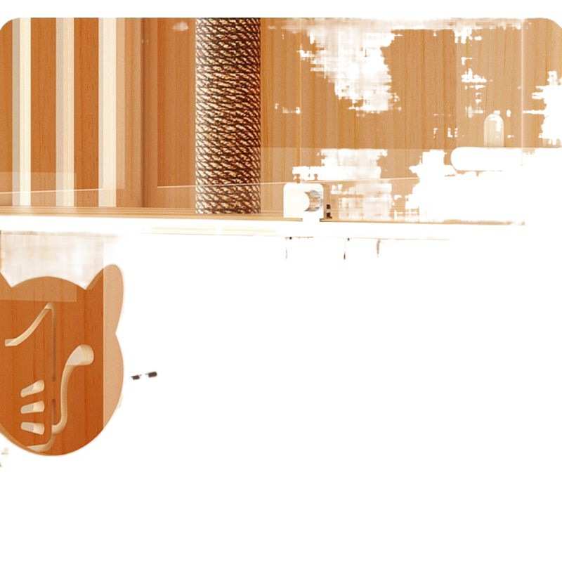 iv猫房子猫柜猫窝猫屋全景猫别墅实木猫笼家用室内超大自由空间定