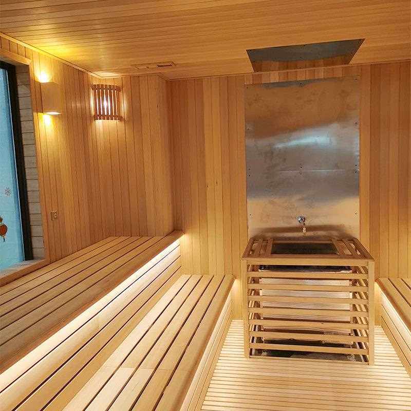 新款直销安然汗蒸安装半盐桑拿房安装上门 全盐盐疗盐蒸房 设计安