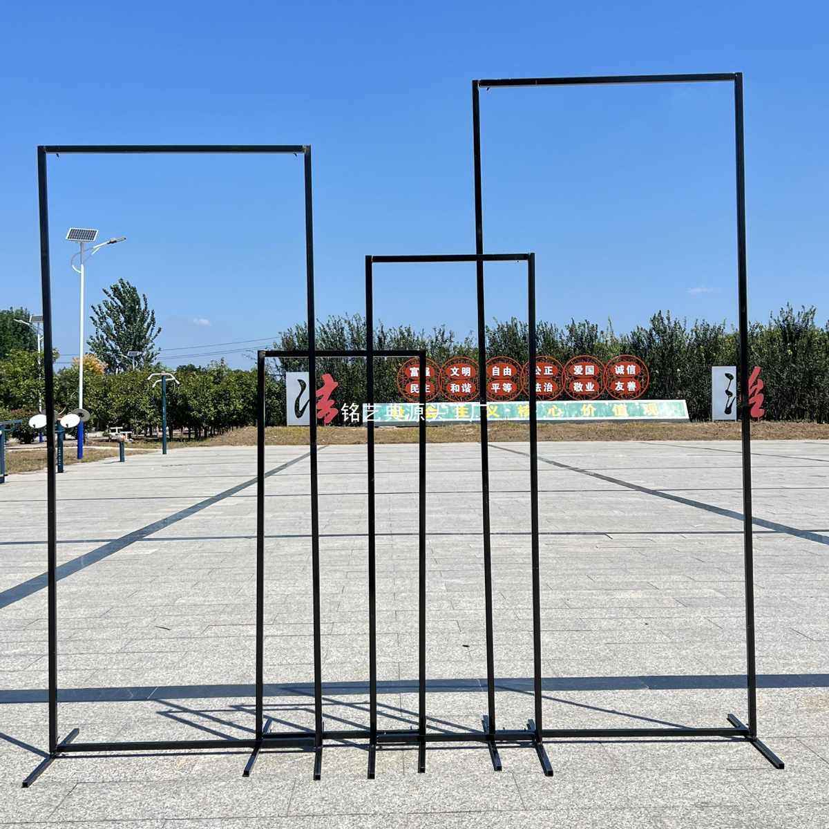 婚庆新款铁艺屏风长方框婚礼舞台装饰背景架几何方框路引背景装饰,居家布艺,居家婚庆拖鞋,淘宝优惠券,粉丝福利购,淘宝优惠卷