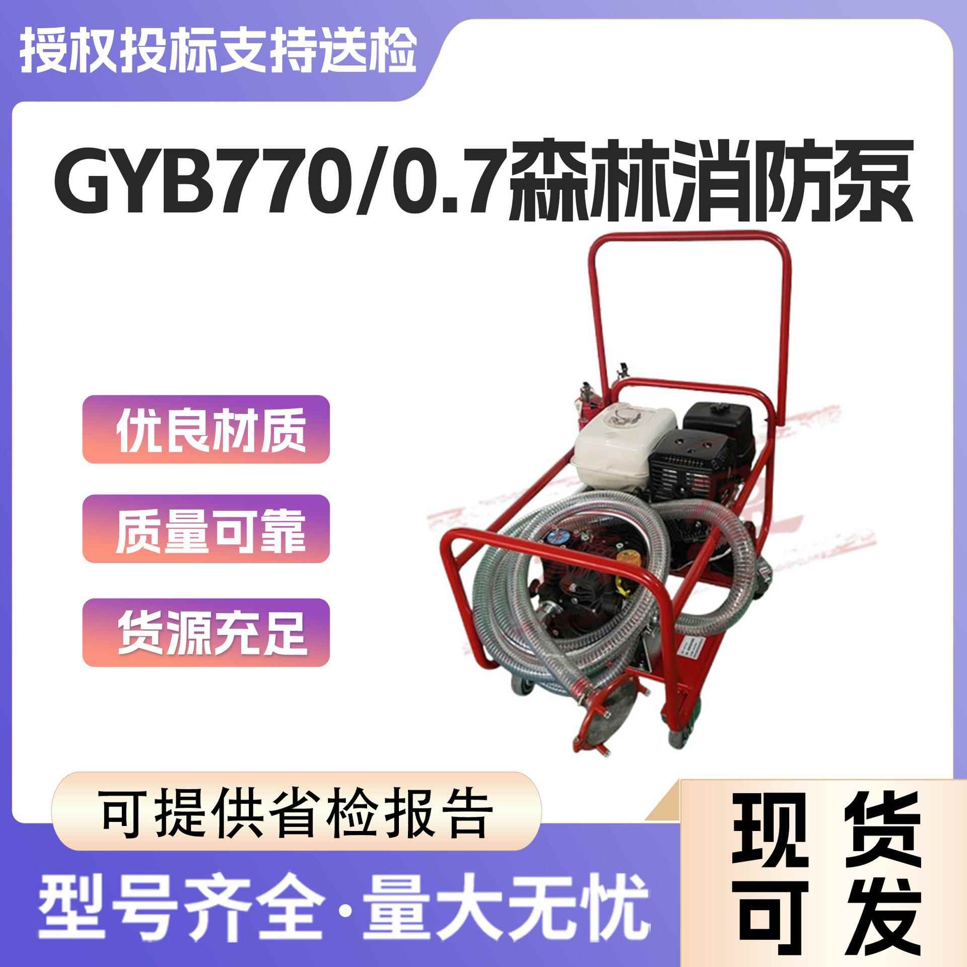 GYB770/0.7四冲程远程高压森林消防泵高扬程接力水泵1HP隔膜泵