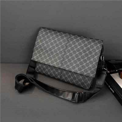 2025新款单折叠时尚肩包韩版男包潮流时尚机车包差邮包斜挎UJP包