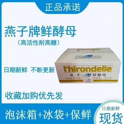 永盛优选法国乐斯福酵母新鲜燕子牌500g*20整箱商用高活性耐高糖