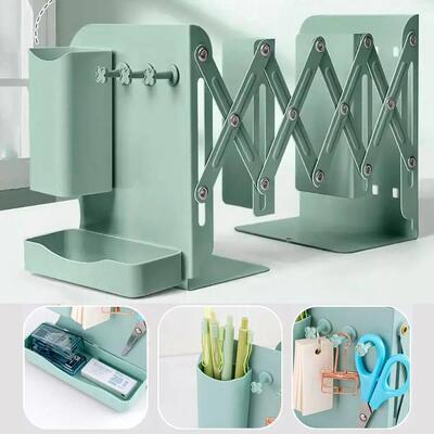 High Quality Metal Telescopic Bookends Adjustable Desk