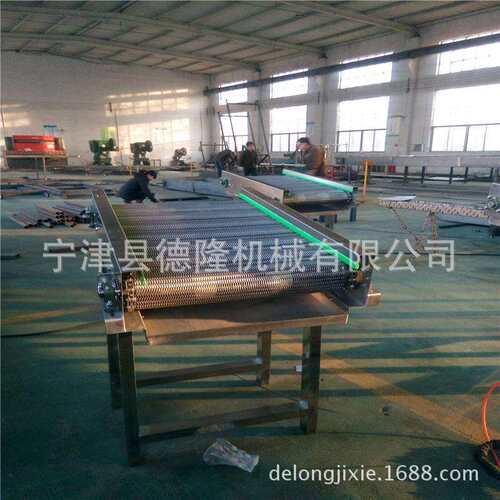 dl-109供输应蛋糕冷却线不钢锈网链网送机加工塑料带传送机