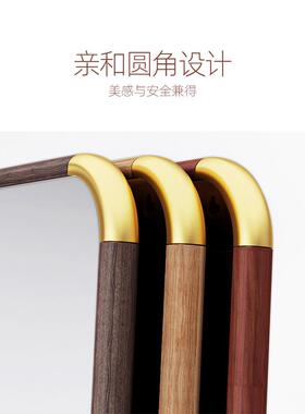 BTV4复古全身穿衣镜子贴墙自粘家用卧室免打孔粘挂墙新中式落地试