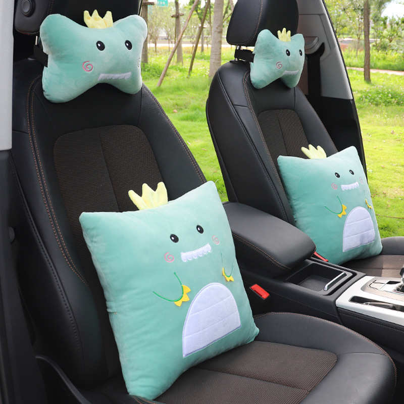 汽车抱枕车用靠枕车内抱枕一对车上抱枕车载头枕腰靠套饰礼品