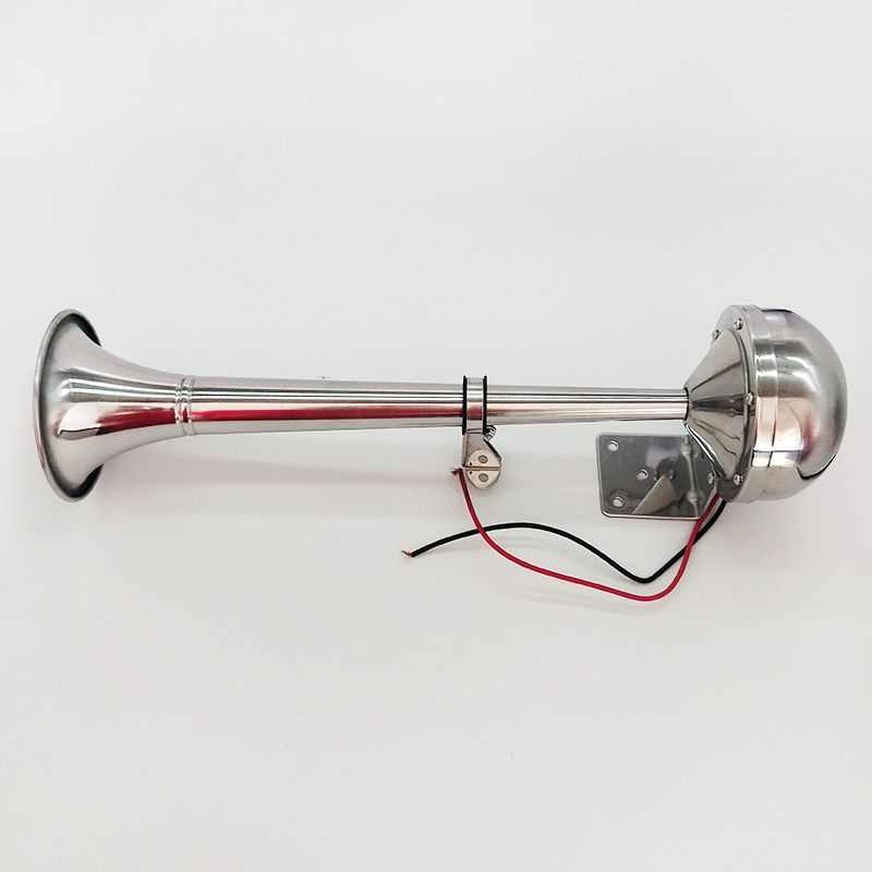 单管配件电喇叭喇叭防水汽车游艇不锈钢电船用12v24v双管高低音笛