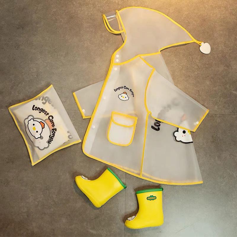 儿童雨衣男童小童防水全身幼儿园宝宝雨披男孩女童防雨服雨鞋链衡