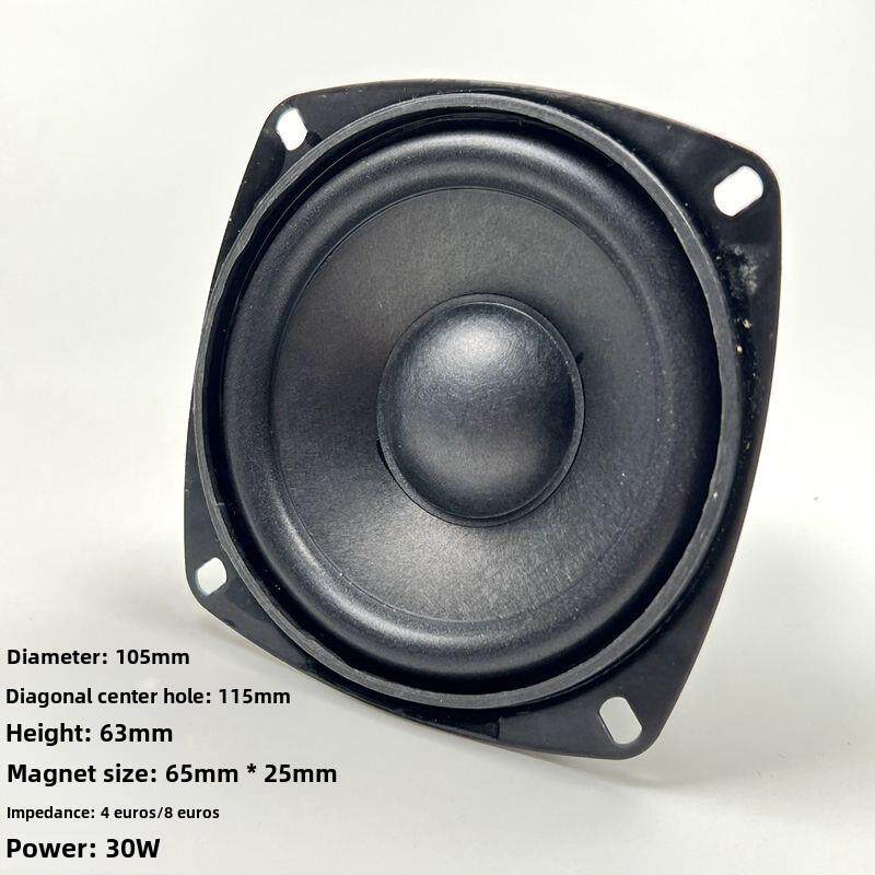 4英寸全音域扬声器电脑箱扬声器4英寸防磁中低音扬声器4欧姆/8欧
